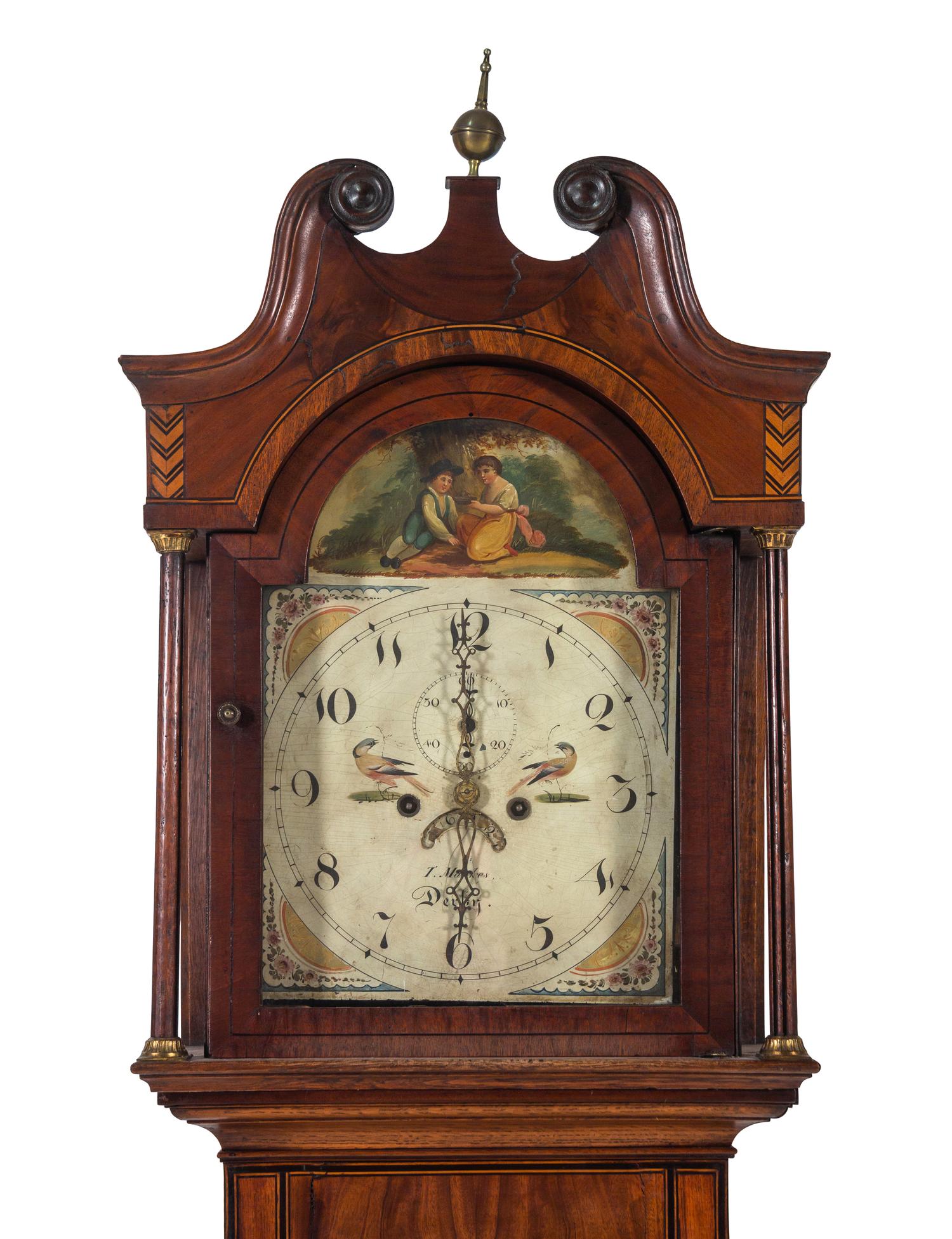 A George Ill Mahogany Tall Case Clock