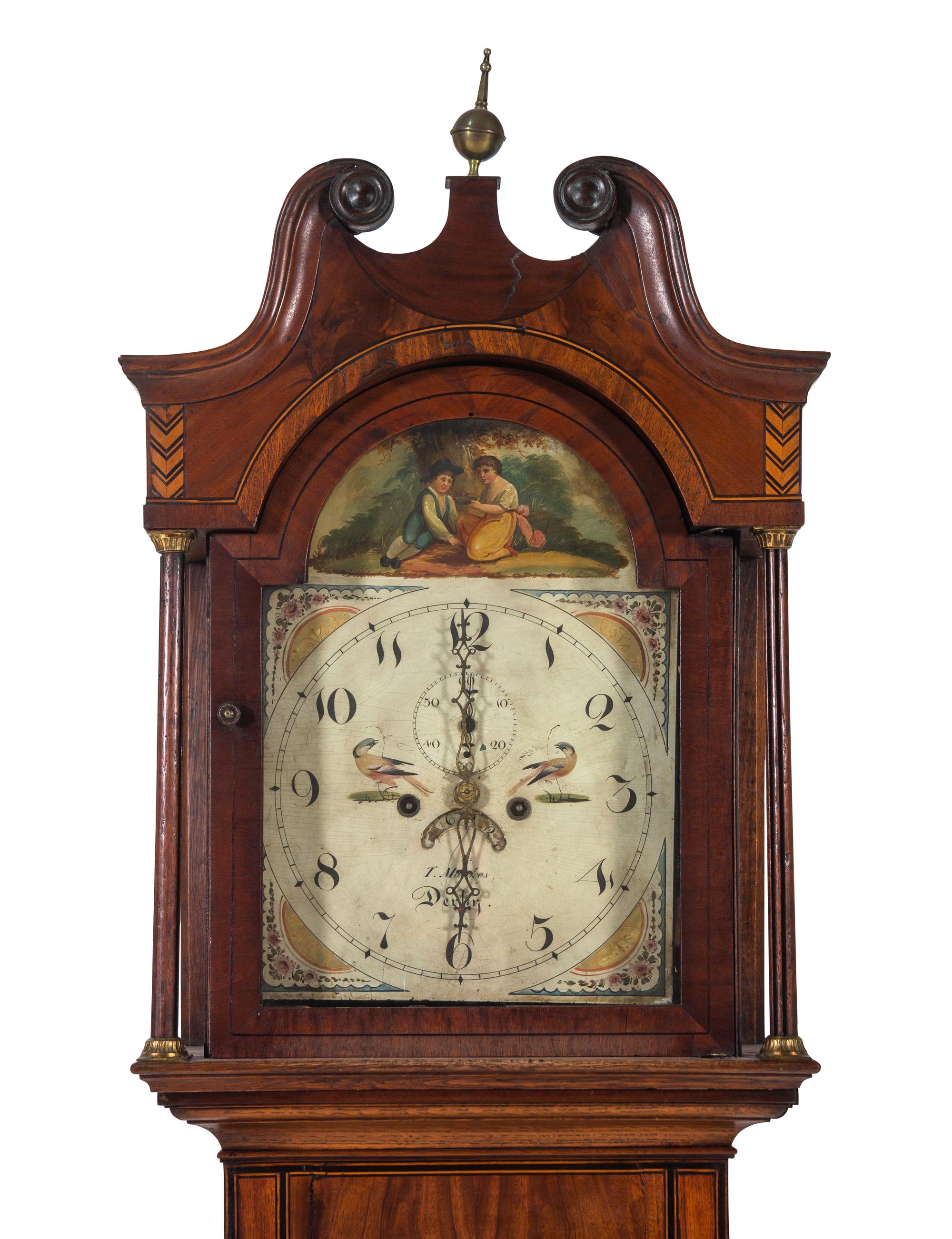 A George Ill Mahogany Tall Case Clock