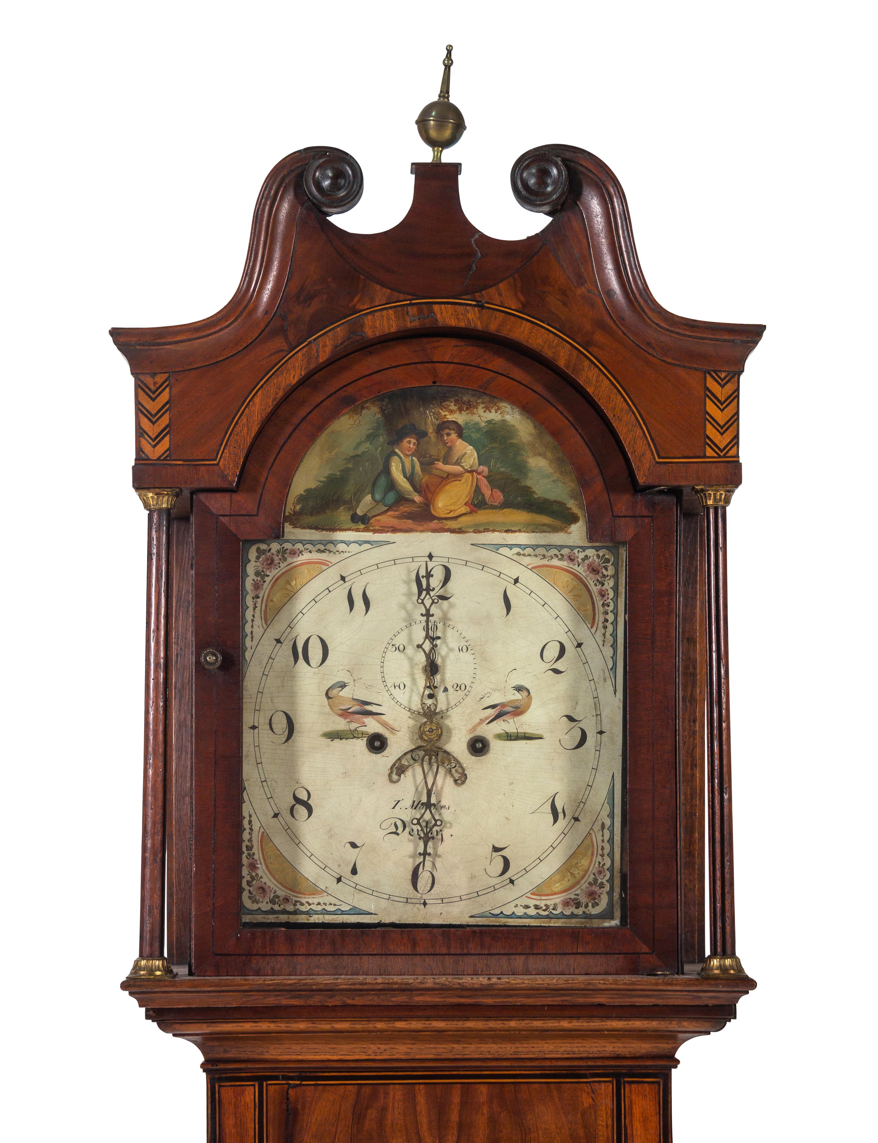A George Ill Mahogany Tall Case Clock