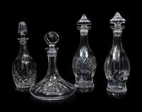 A Group of Four Cut Glass Decanters