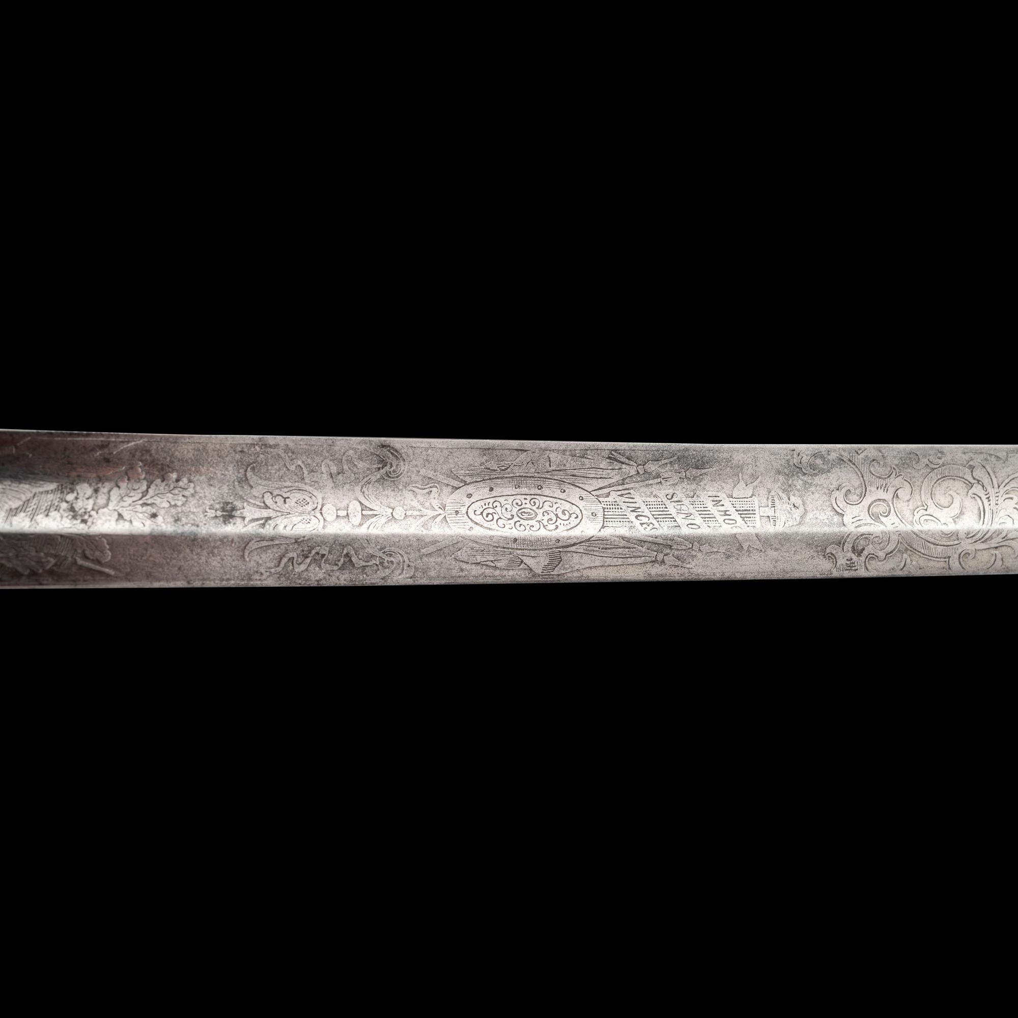 Cent Guard Style Presentation Sword of Capt. A.T. Farwell 179th NY Infantry, KIA at The Crater and the Sword Captured by Capt. J.B. Hughes, 11th AL Infantry