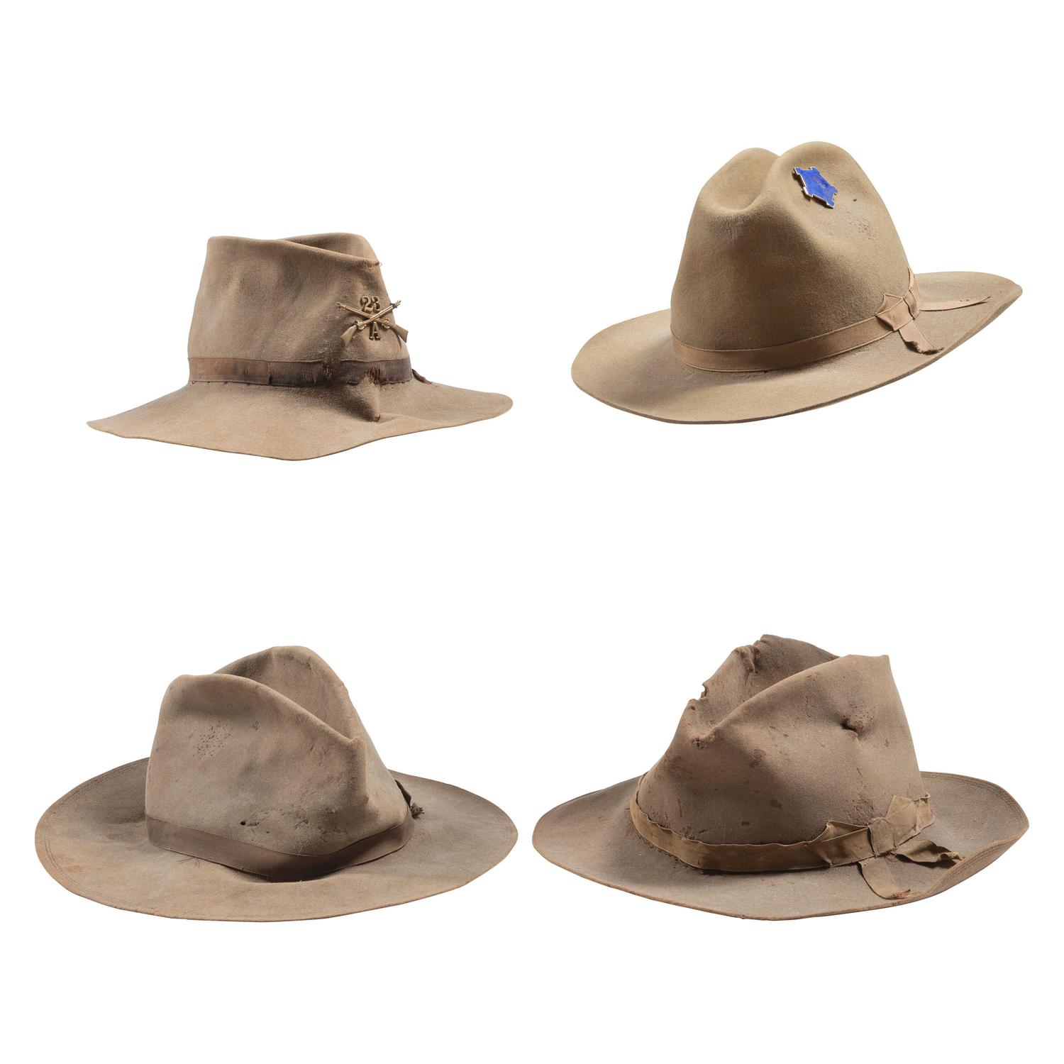 Lot of US Four Campaign Hats