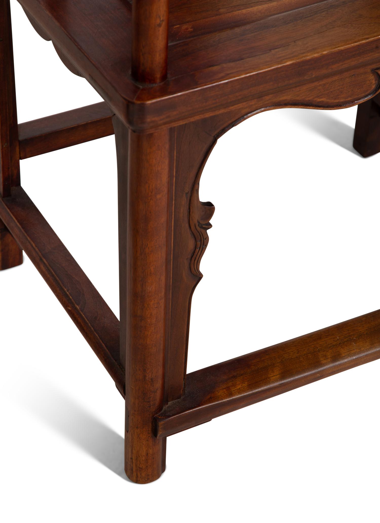 A Pair of Chinese Hardwood Chairs