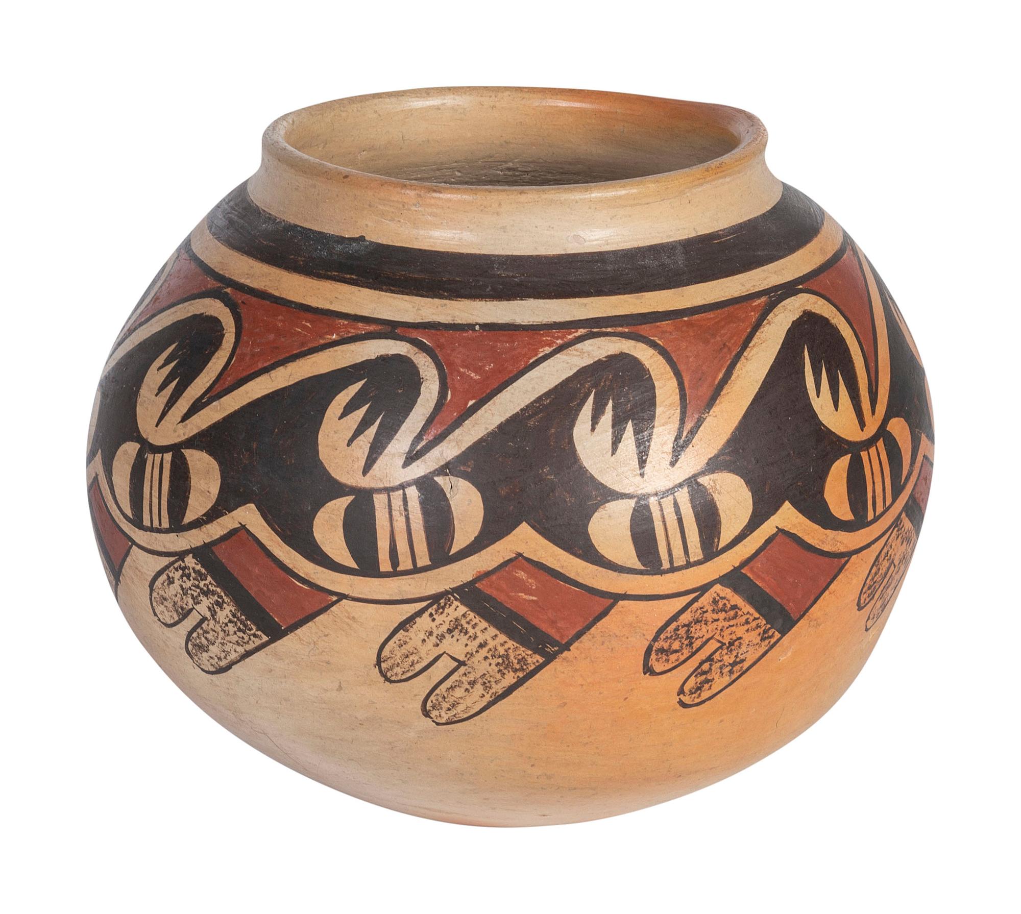 Pottery Bowl, with Migration Pattern