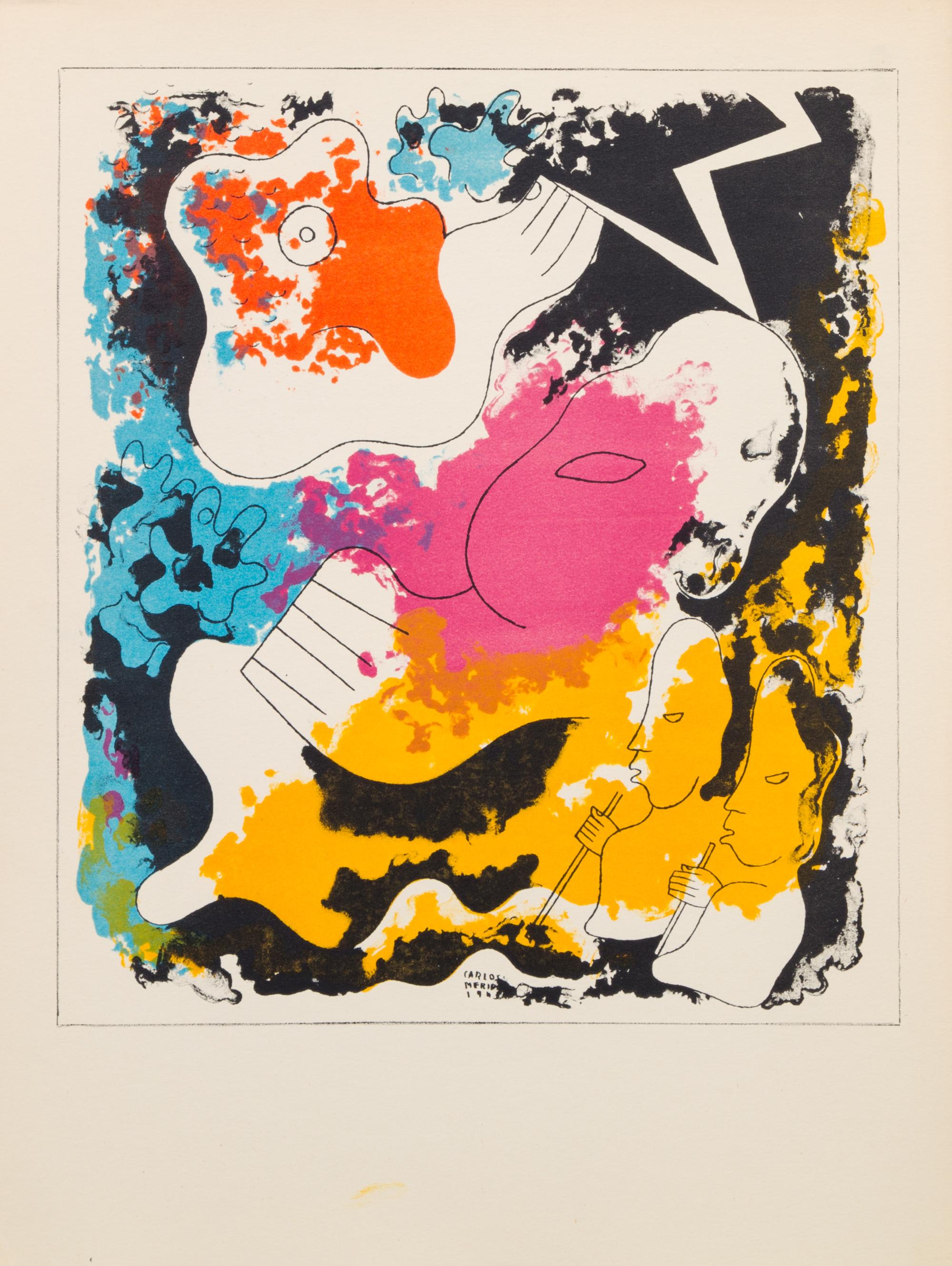 Carlos Merida, (Guatemalan, 1895-1984), Estampas Del Popol-Vuh Series, 1943