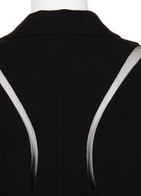 Ralph Rucci Wool Jacket with Silk Net Inserts, 2015