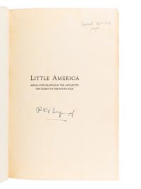 [EXPLORATION -- POLAR]. BYRD, Richard Evelyn, Jr. (1888-1957). Little America: Aerial Exploration in the Antarctic. New York: G.P. Putnam's Sons, 1930.