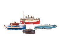 Four Toy Boats