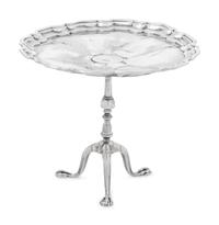An Edwardian Silver Diminutive Tea Table
