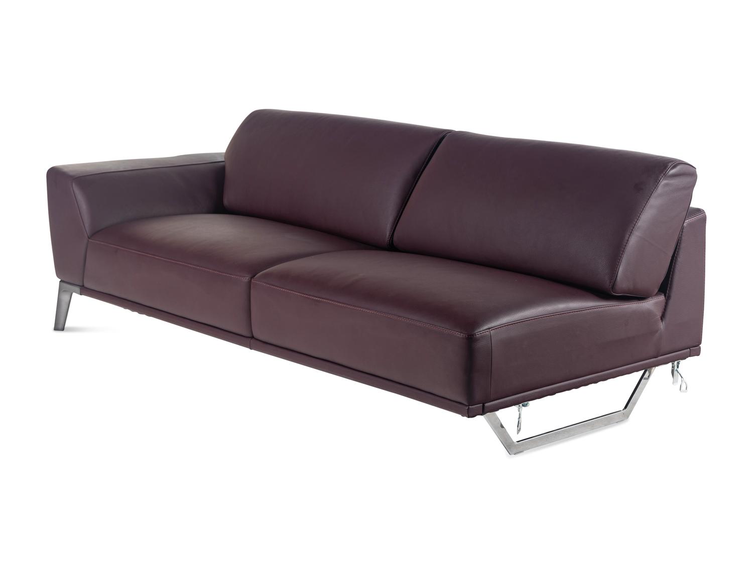 A Roche Bobois Leather-Upholstered Sectional Sofa
