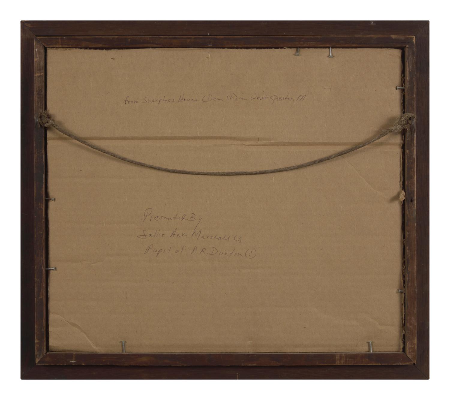 American School 19th Century, A Penmanship Presentation Drawing , Circa 1870