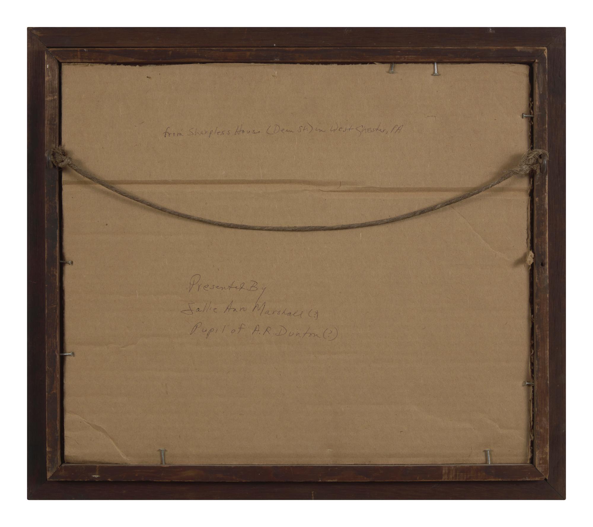 American School 19th Century, A Penmanship Presentation Drawing , Circa 1870