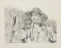 Willy Seiler, (German, 1903-1988), Five works: Japanese Rice Farmer, Rainy Day, Chatterboxes, Famous Beauty, and Little Mother