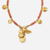 An 18K Yellow Gold Ring and Necklace