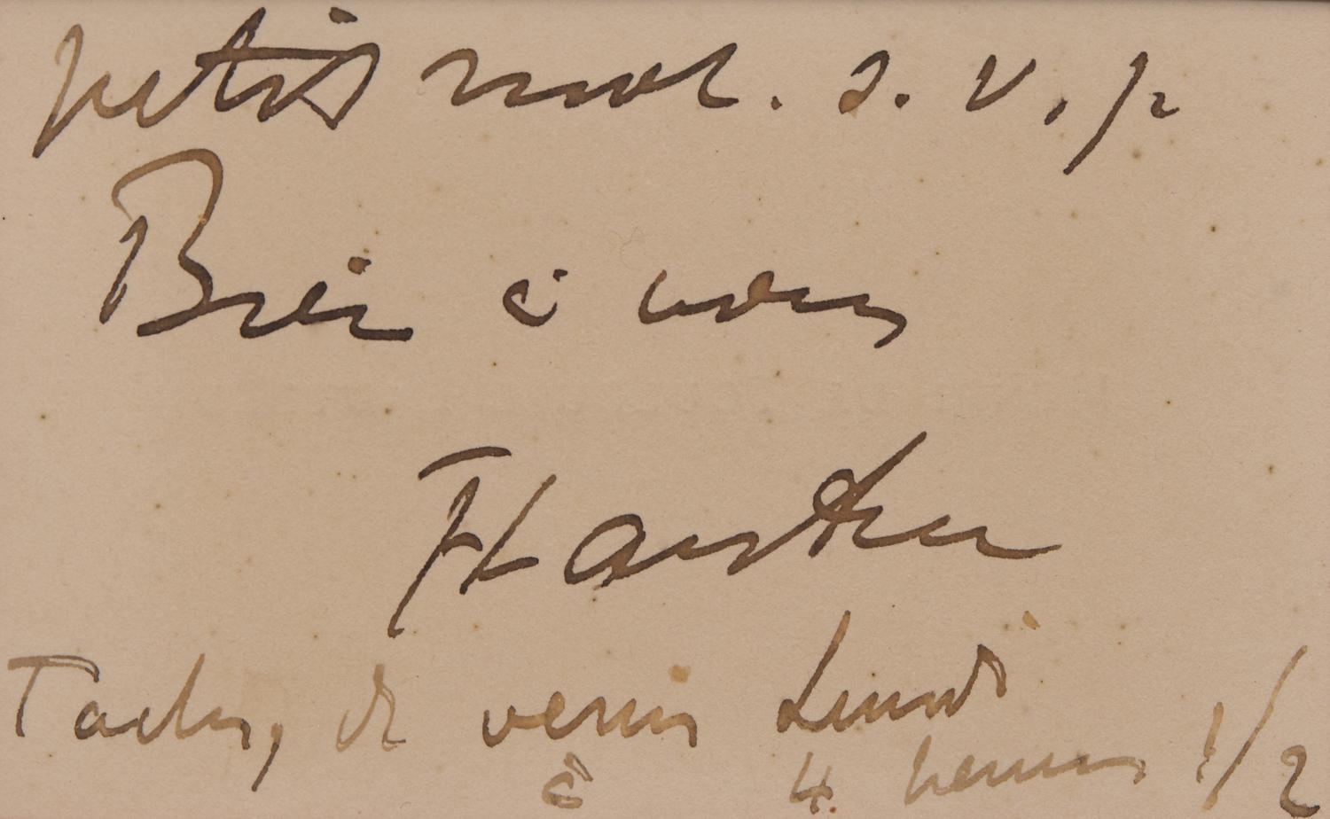 [Art] Toulouse-Lautrec, Henri de. Autograph Letter, signed