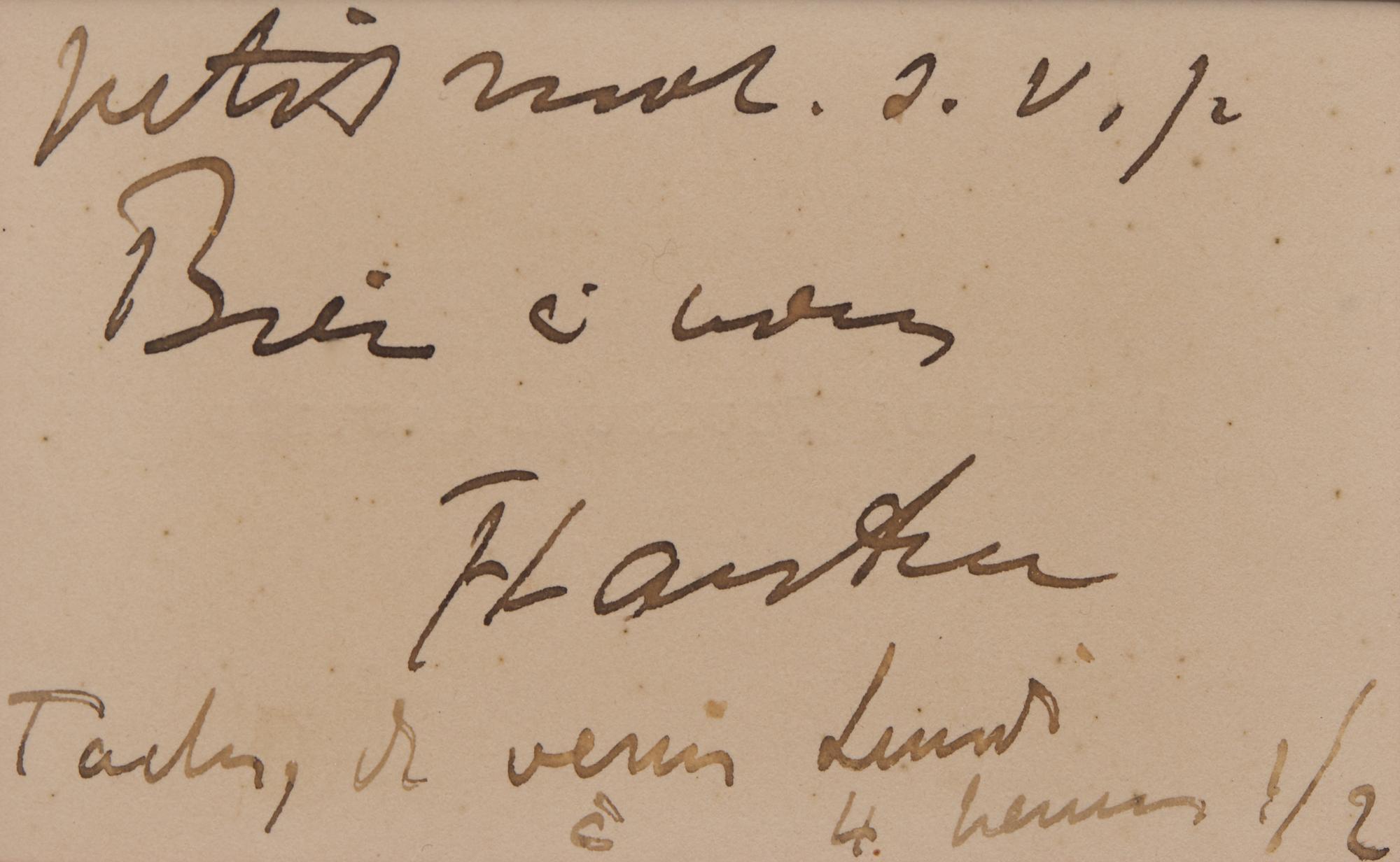 [Art] Toulouse-Lautrec, Henri de. Autograph Letter, signed
