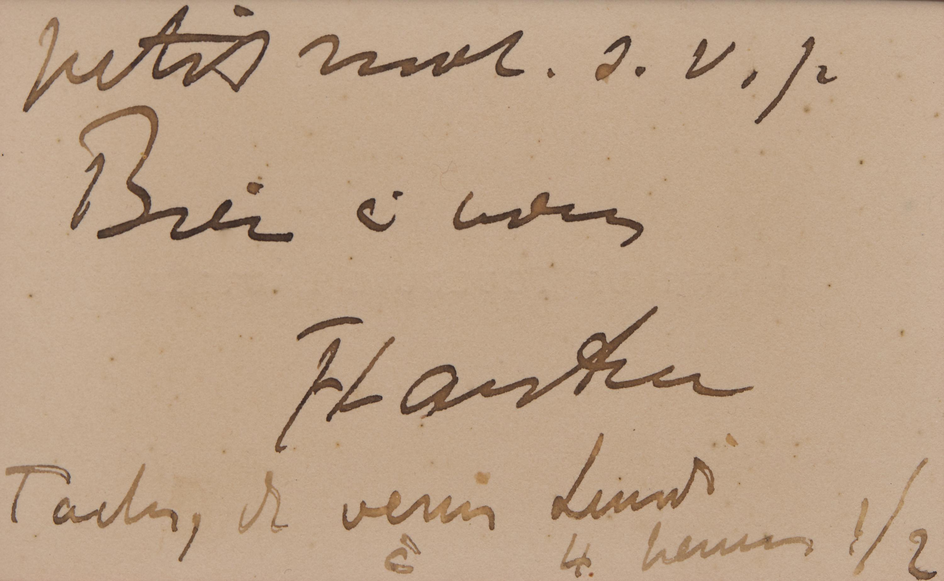 [Art] Toulouse-Lautrec, Henri de. Autograph Letter, signed