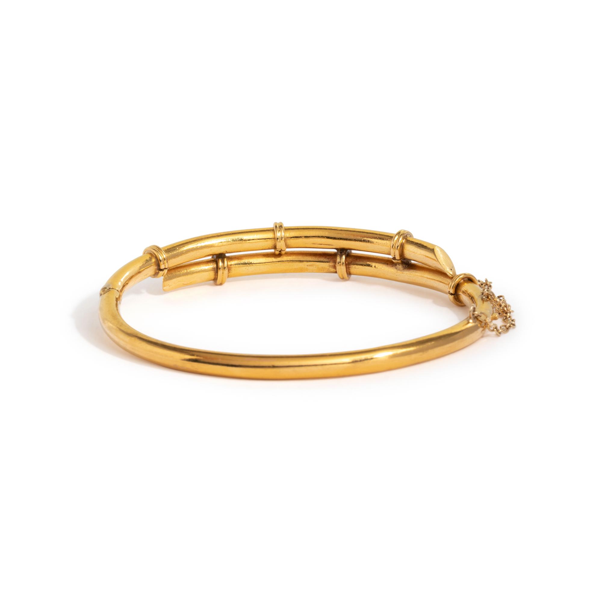 YELLOW GOLD BANGLE BRACELET