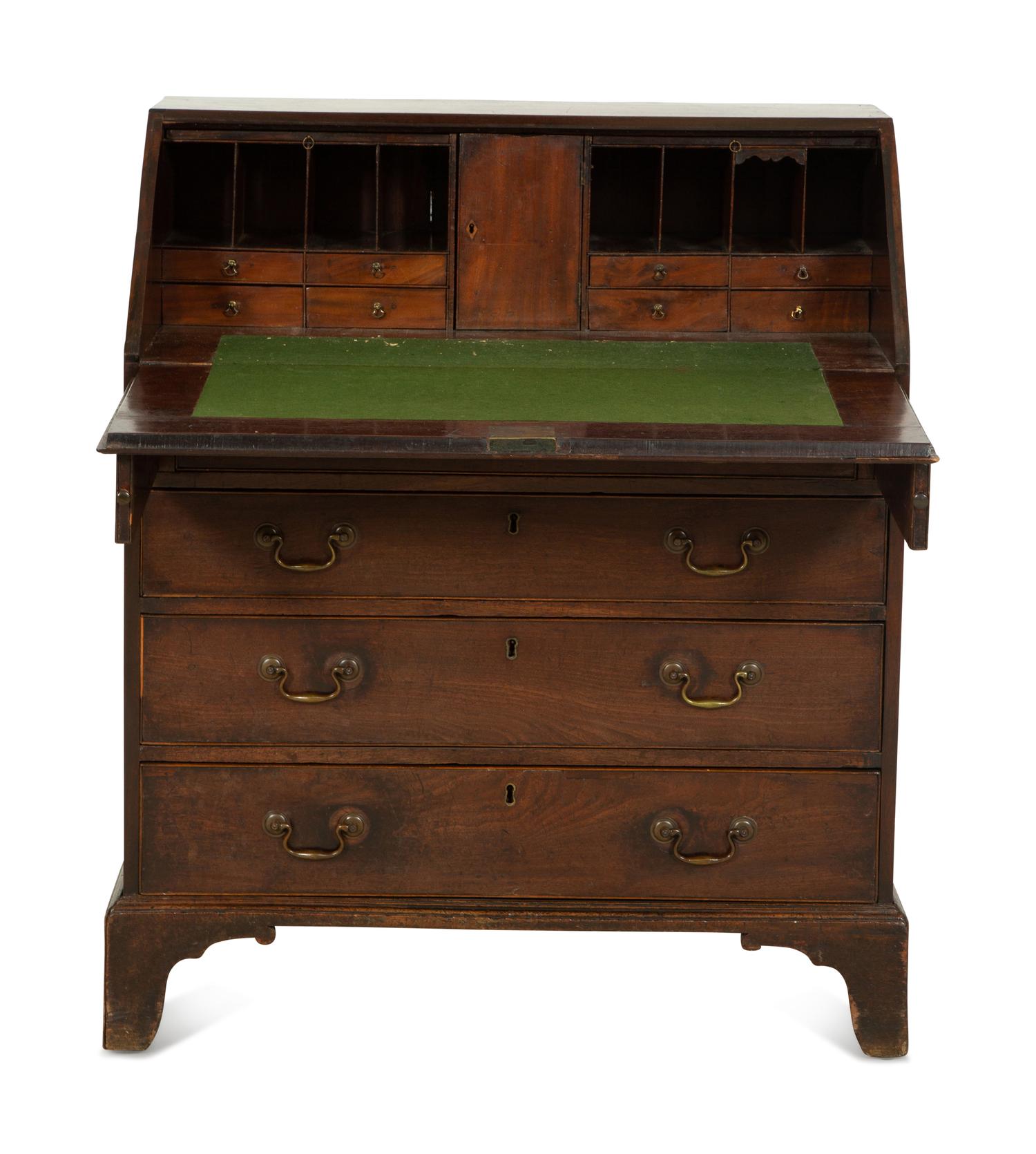 A George III Mahogany Fall-Front Desk