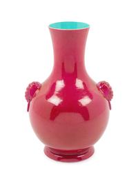 A Chinese Red Glazed Porcelain Vase