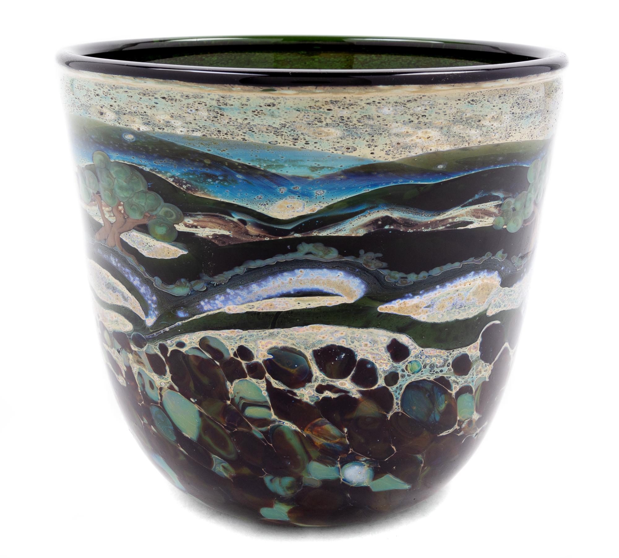 John Nygren, (American, b. 1940), Untitled Landscape Bowl, 1978