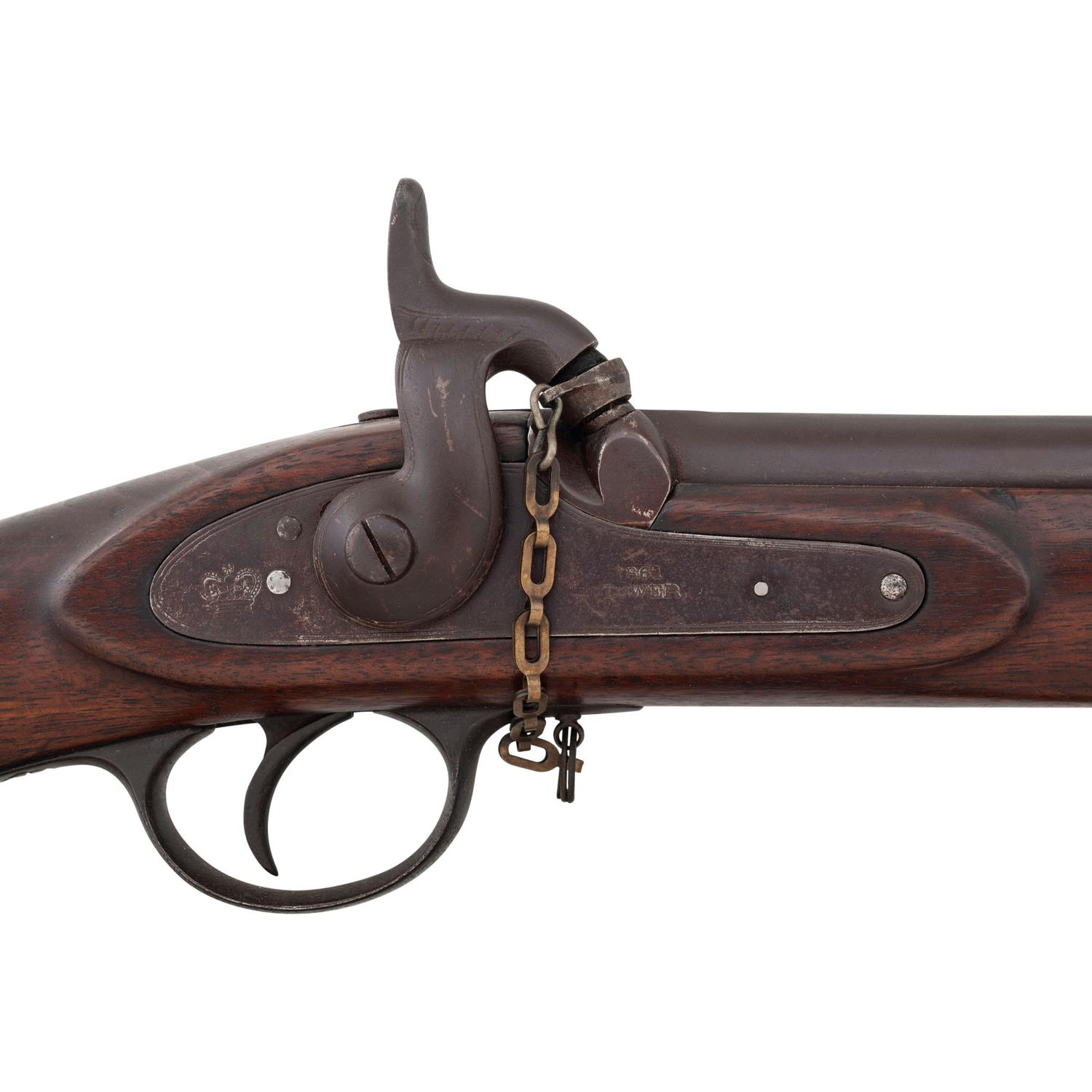 Rare Tiffany Civil War Imported British Pattern 1856 Enfield Short Rifle