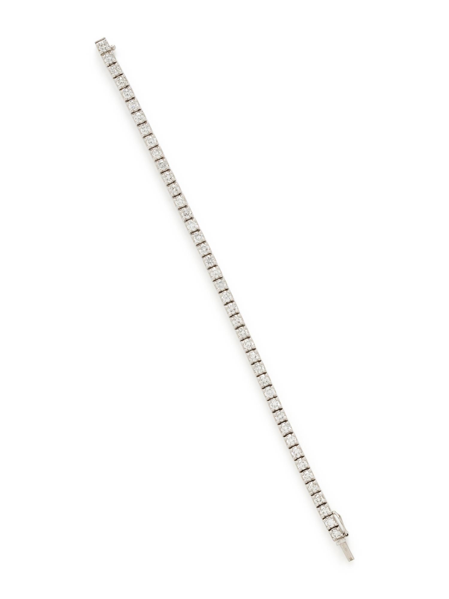FRENCH, DIAMOND LINE BRACELET