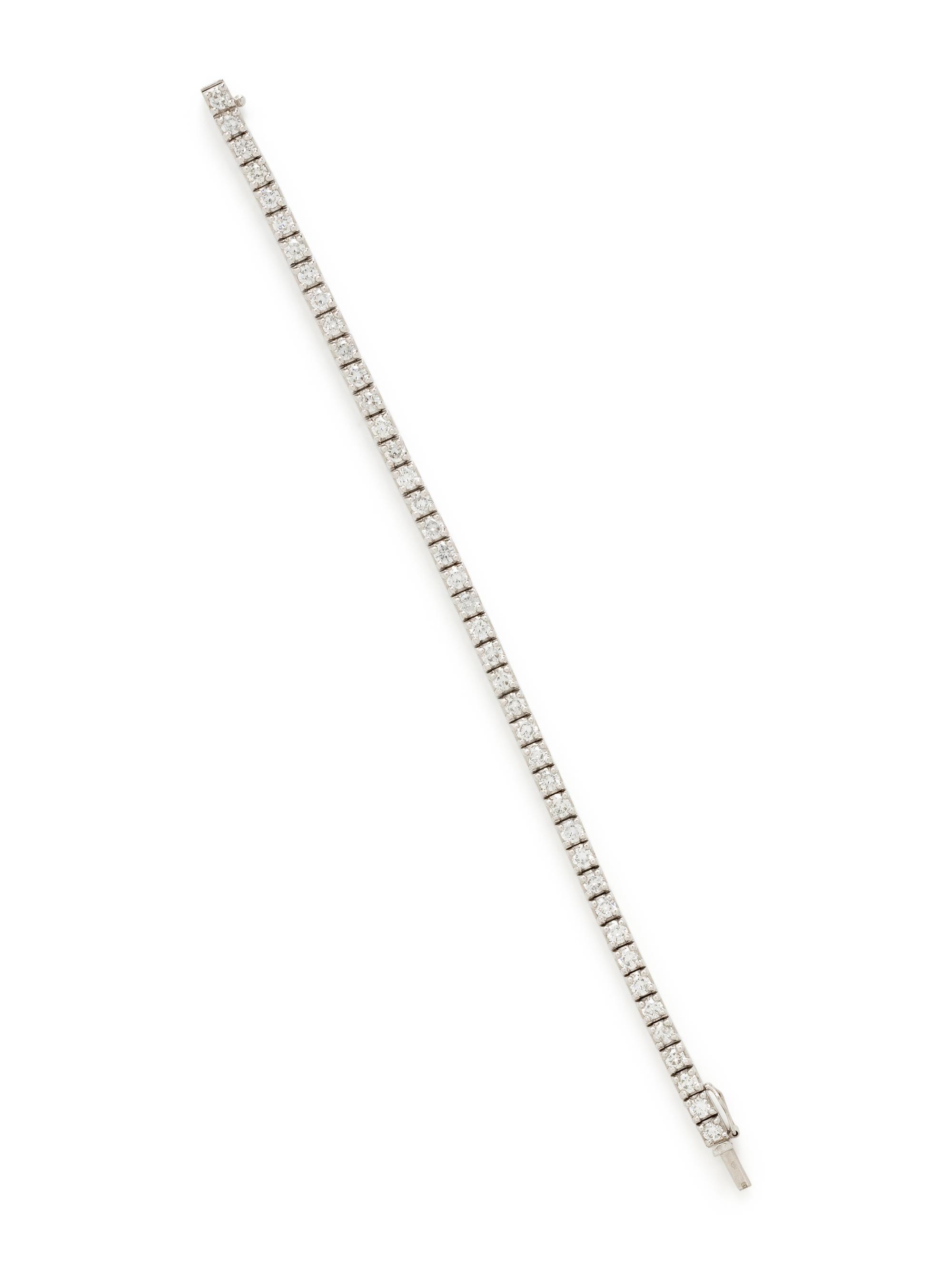 FRENCH, DIAMOND LINE BRACELET