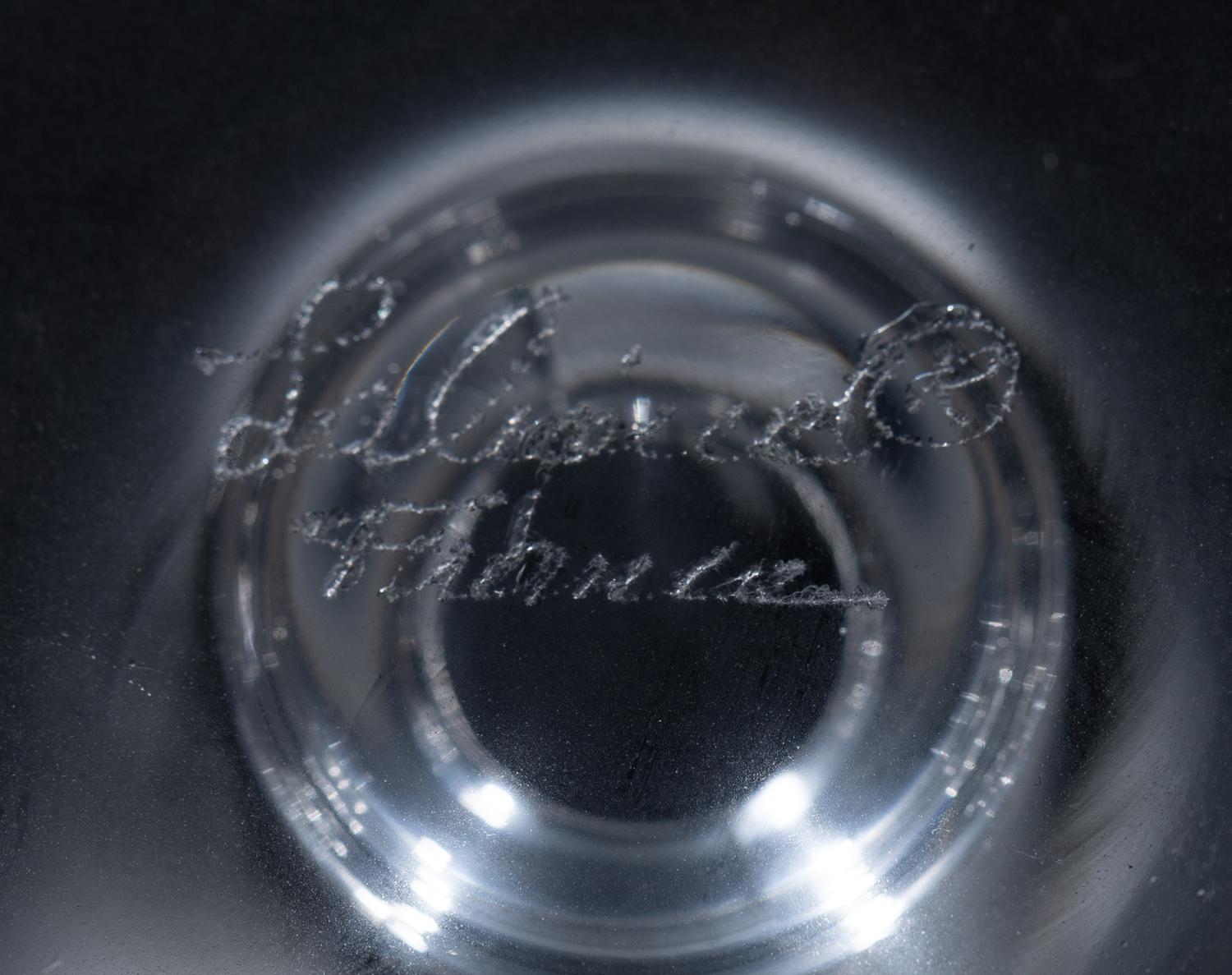 A Set of Eleven Lalique Angel Flutes
