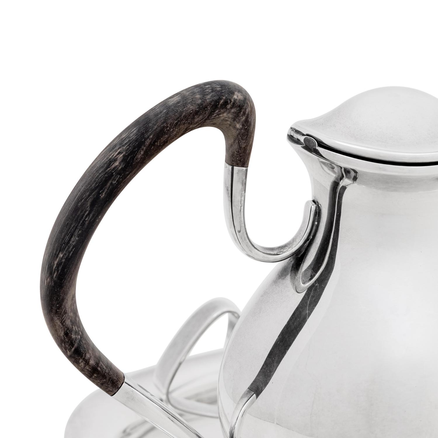 A Georg Jensen Five-Piece Silver Tea and Coffee Service