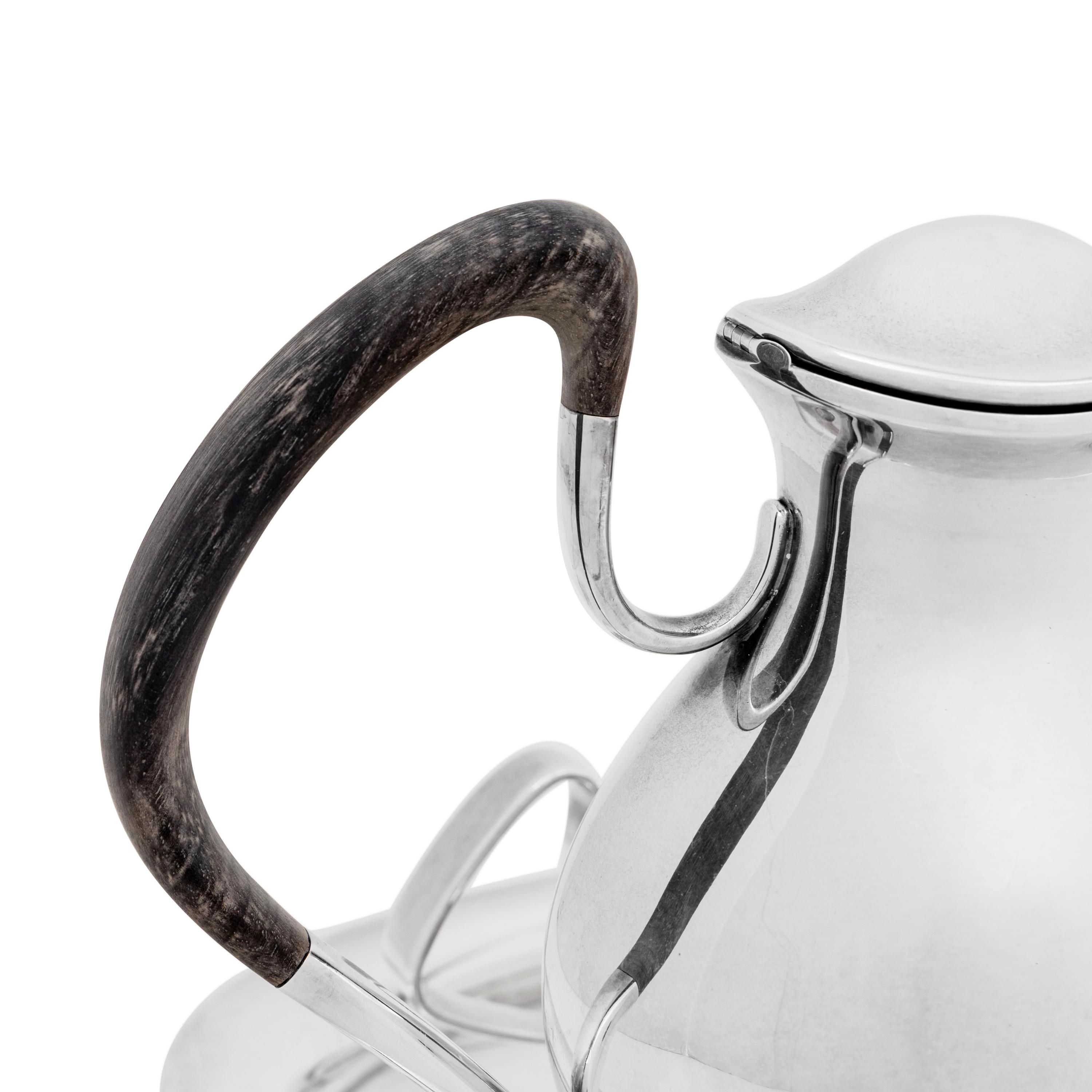 A Georg Jensen Five-Piece Silver Tea and Coffee Service