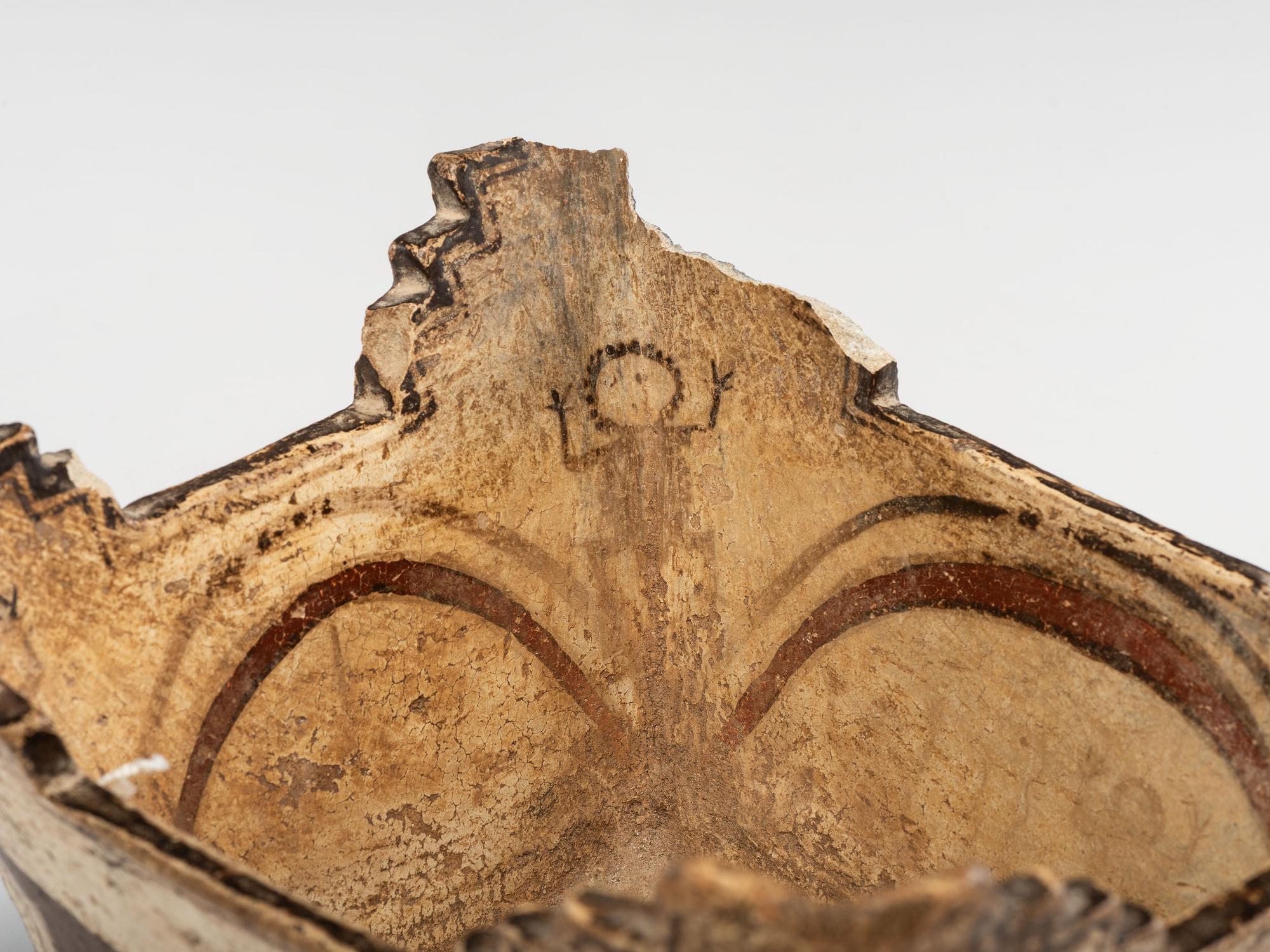 Early Zuni Polychrome Pottery Container