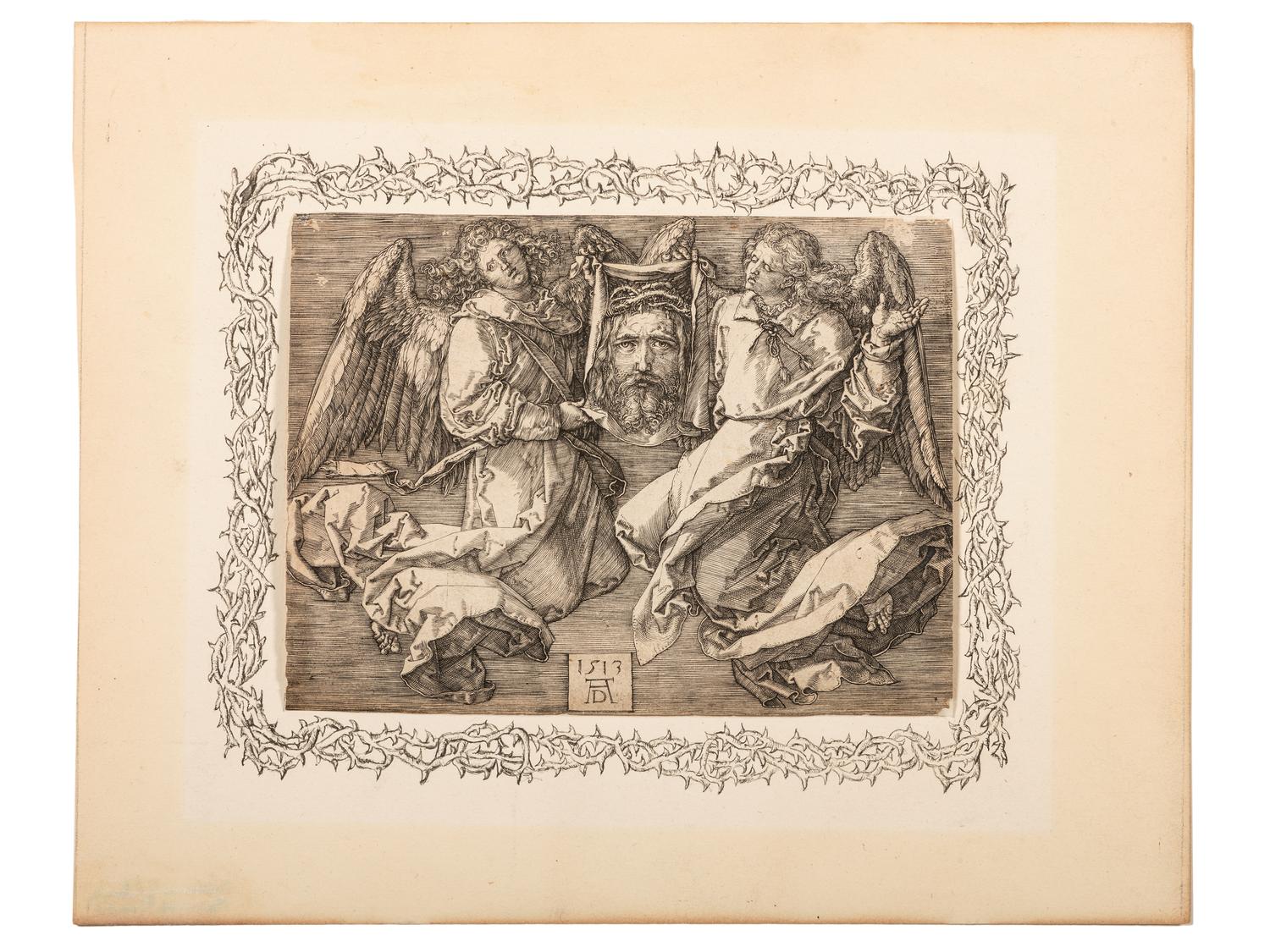 Sudarium Held by Two Angels