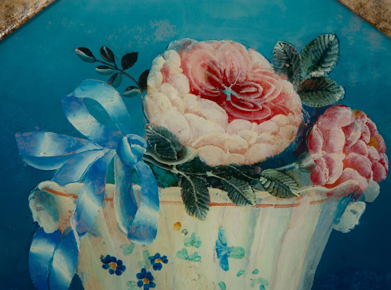 Three Italian Reverse Paintings on Glass