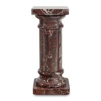 A Rosso Levanto Marble Pedestal