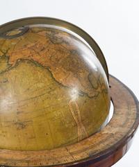 A Pair of Regency Mahogany Celestial and Terrestrial Library Globes Height 44 x diameter of globes 18 inches. — CARY'S OF LONDON