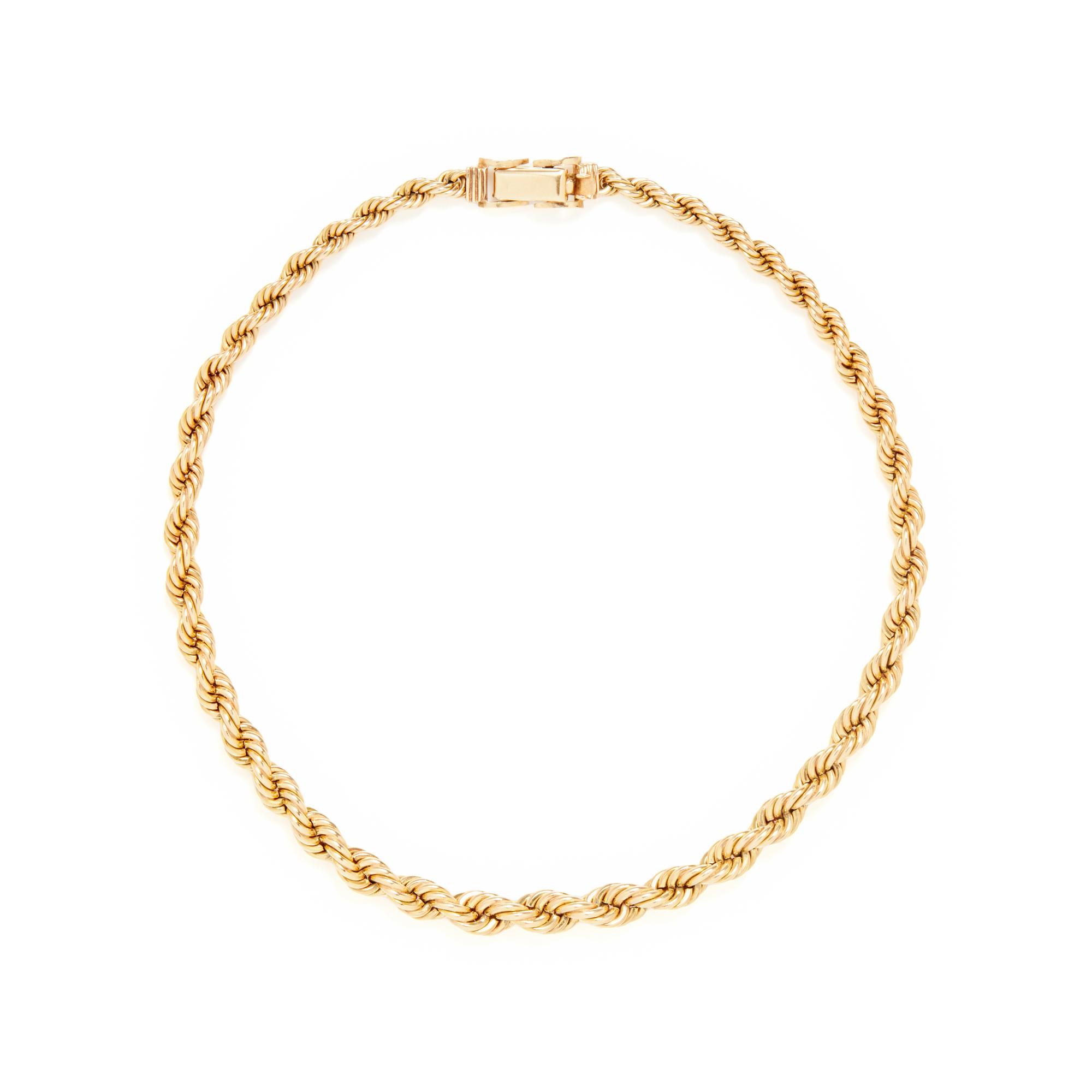 YELLOW GOLD BRACELET AND NECKLACE