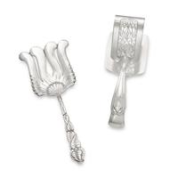 A Sterling Silver Asparagus Tongs and Fork