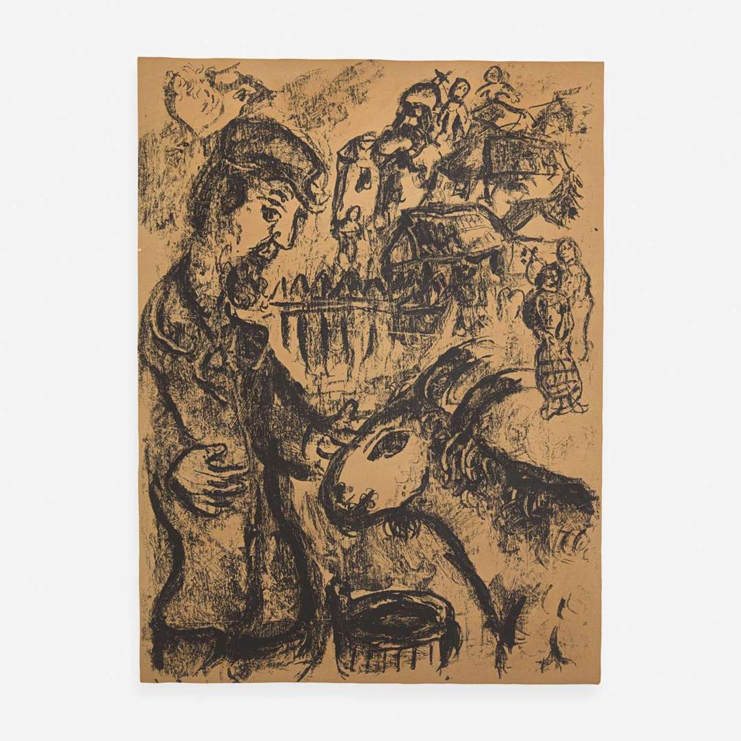 Marc Chagall (French/Russian, 1887-1985) Paysan à la Chèvre