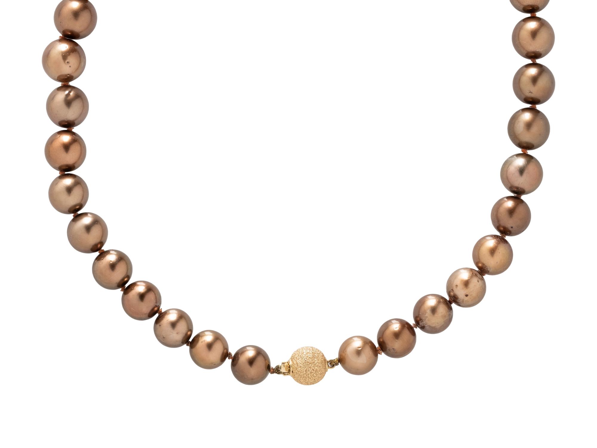 BROWN CULTURED PEARL NECKLACE