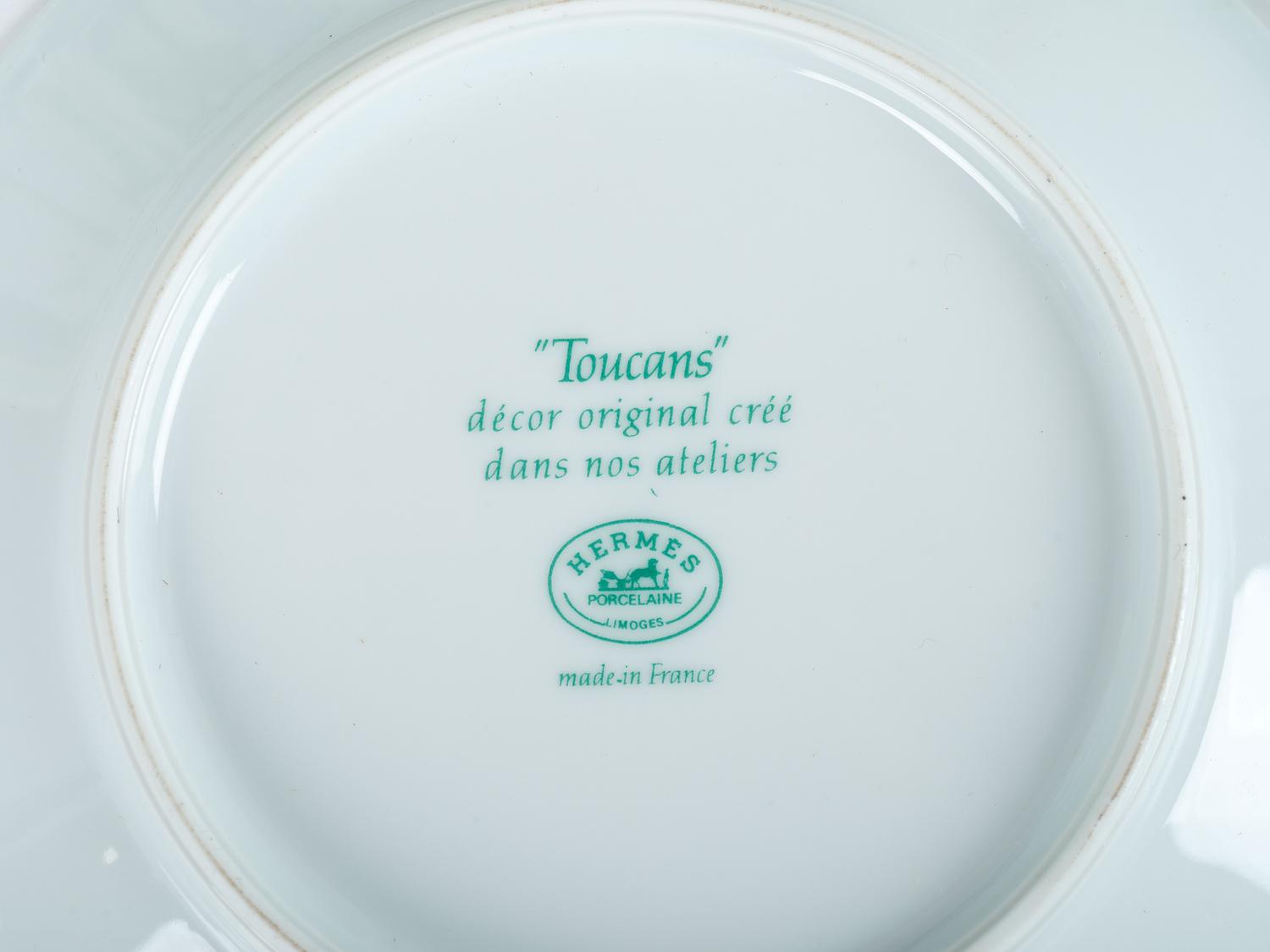 A Hermes "Toucans" Porcelain Dinner Service