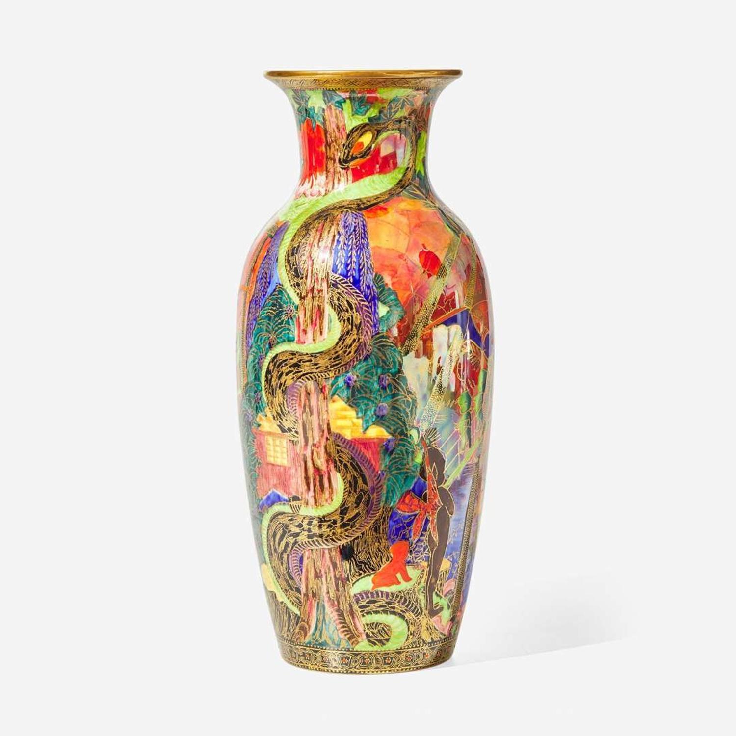 A Large Wedgwood Flame Fairyland Lustre Vase UK, circa 1920