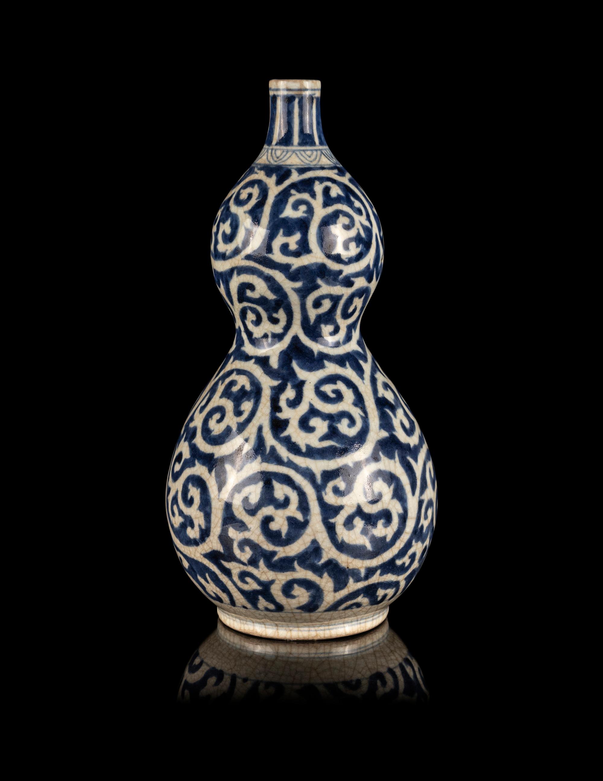 A Japanese Blue and White Porcelain Vase