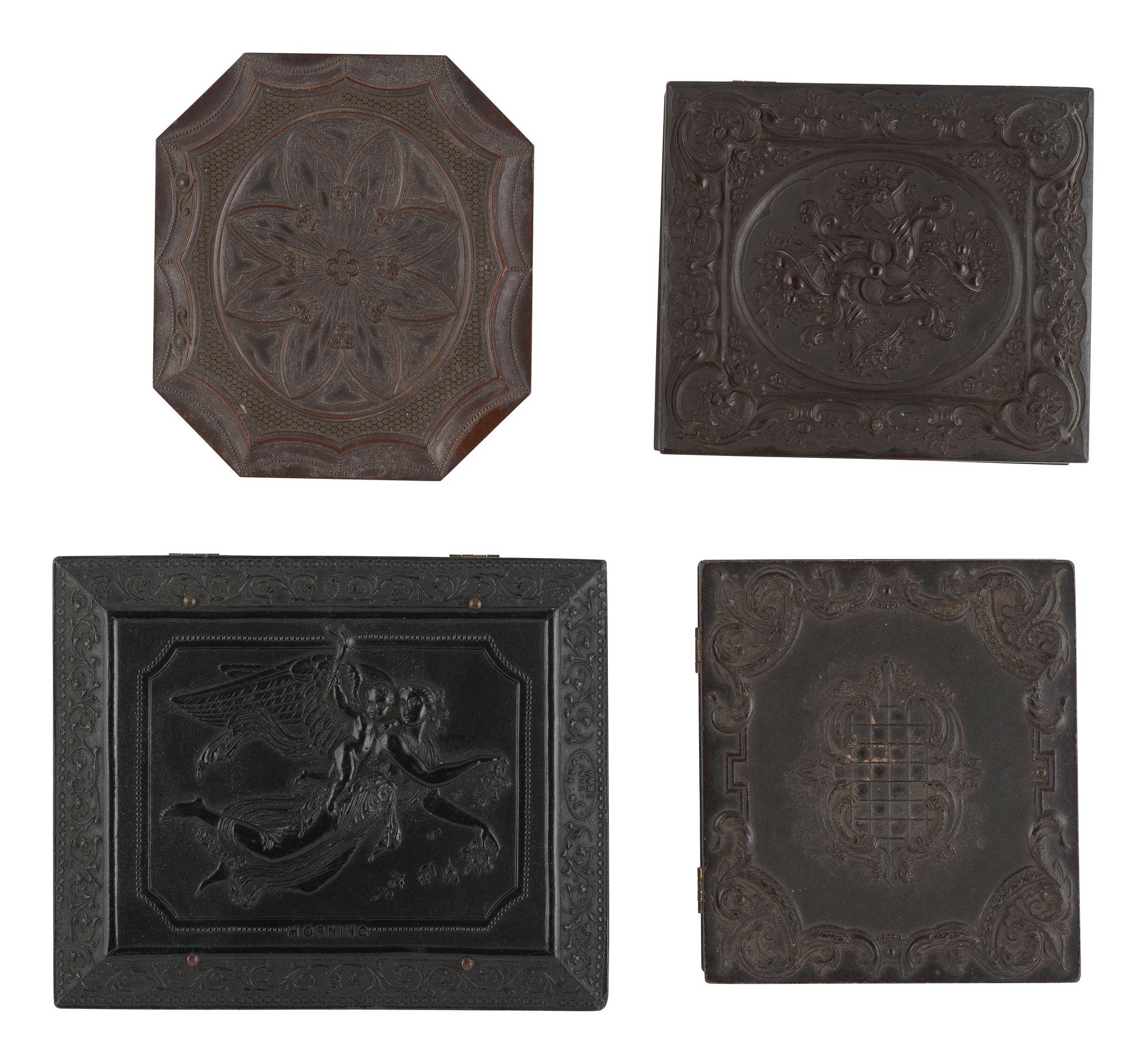 [EARLY PHOTOGRAPHY]. Assorted images, some in Union cases, incl. a remarkable pair of ambrotypes.