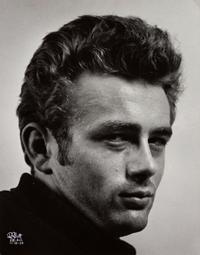A pair of photographs depicting James Dean