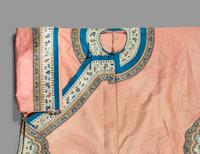 A Chinese Peach Ground Silk Lady's Robe