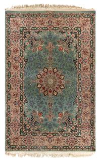 A Nain Silk and Wool Rug