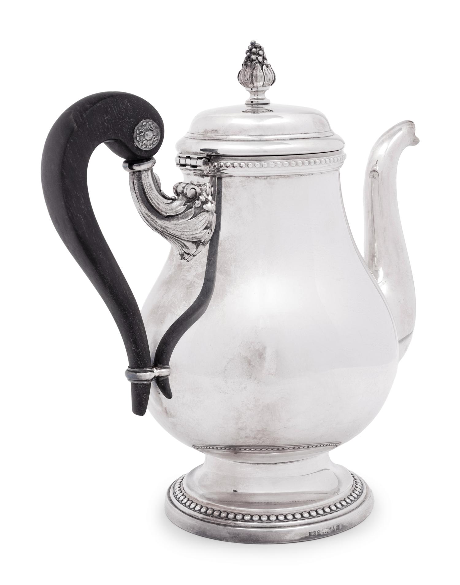 A Christofle Silver-Plate Coffee Pot
