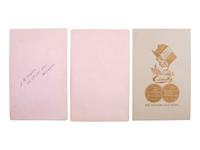 [WILD WEST SHOWS]. CRAWFORD, John. W. "Captain Jack" (1847-1917). A group of 3 scarce cabinet cards of Captain Jack Crawford and family, comprising: