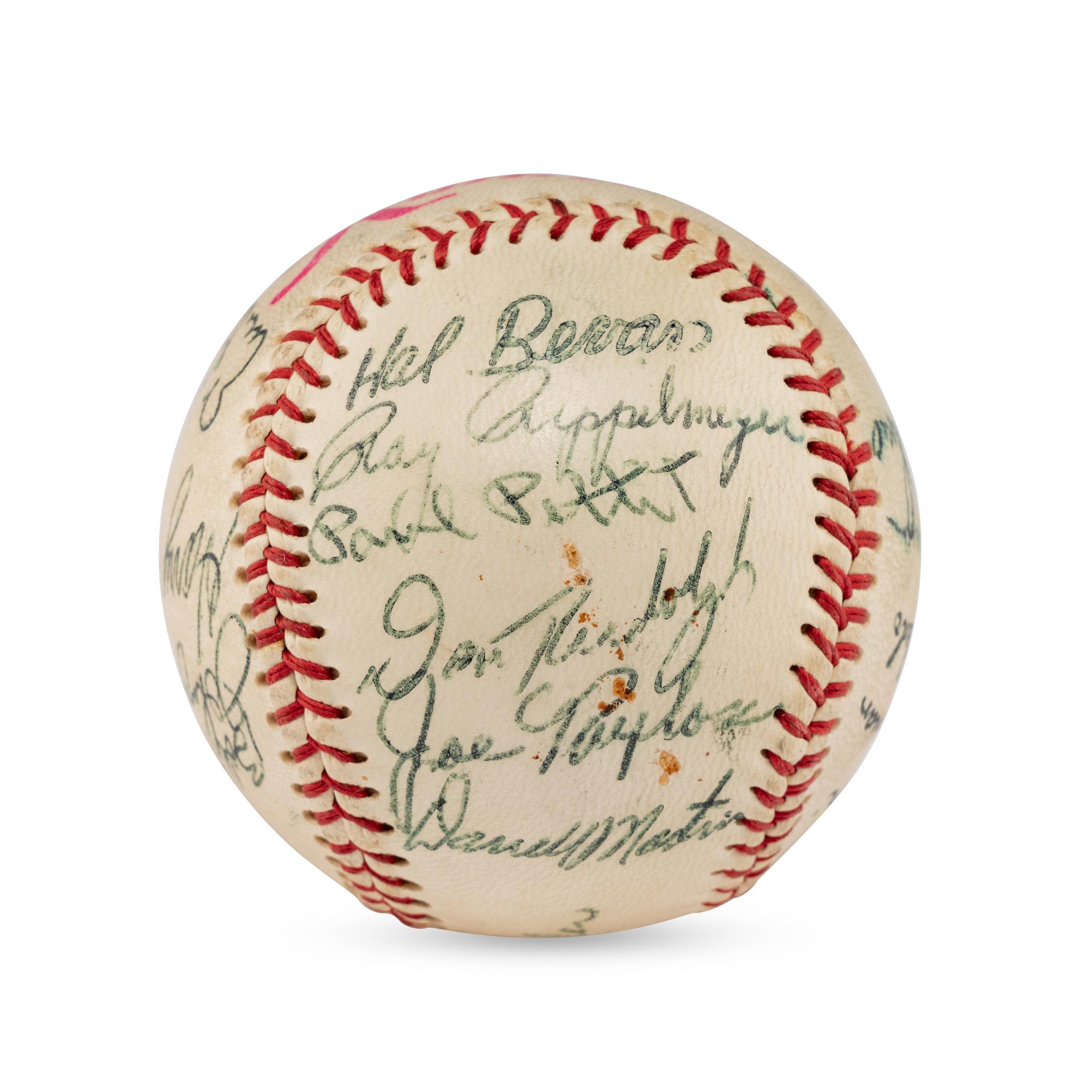 A 1960 Seattle Rainers Team Signed Autograph Baseball
